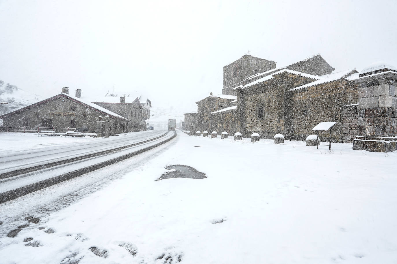 Nieve en la provincia de León