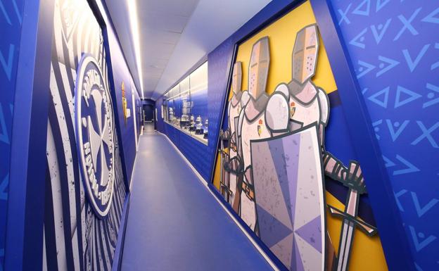 Imposible no motivarse: este es el impresionante nuevo túnel de vestuarios de la Ponferradina