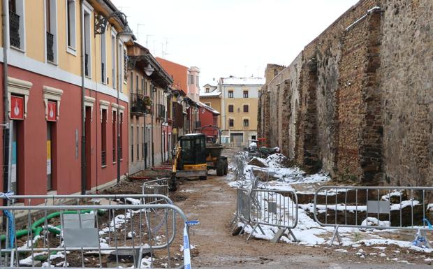 El Ayuntamiento de León asegura que la obra de Los Cubos finalizará la primera semana de abril