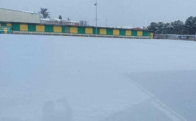 La nieve obliga a aplazar el partido entre el CD La Virgen y el Atlético Tordesillas