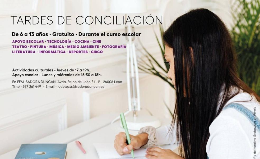 Tardes de conciliación para niños y niñas en Isadora Duncan