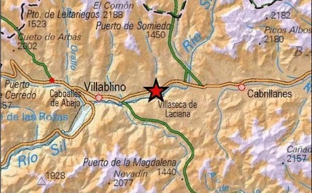 Registrado un terremoto de 2,3 grados en Villaseca de Laciana