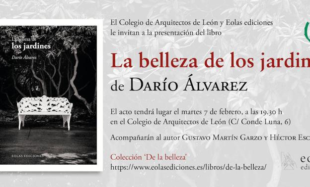 Darío Álvarez presenta en León su libro 'La belleza de los jardines'