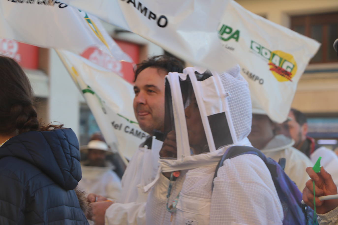 Manifestación por el futuro de la apicultura en León