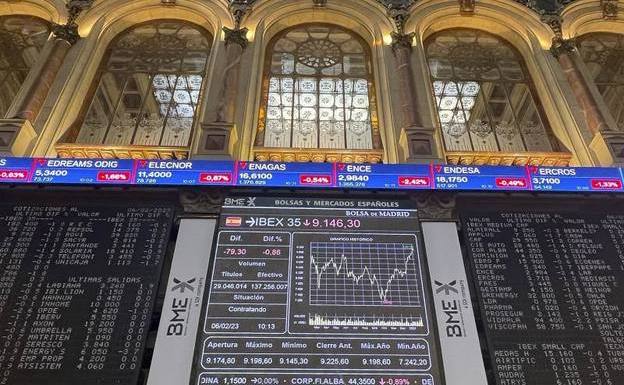 La tensión geopolítica aleja al Ibex de los 9.200 puntos