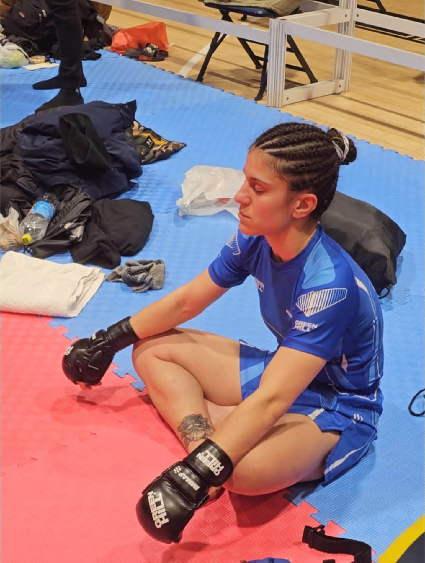 La astorgana Raquel González, en la final del campeonato mundial de MMA