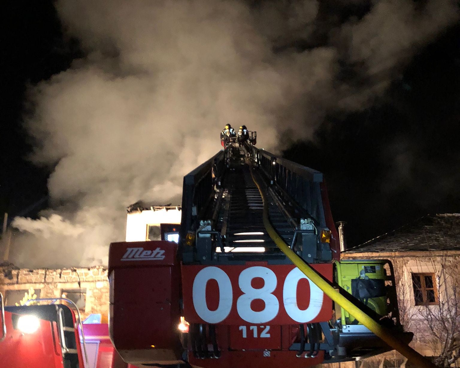 Incendio en una vivienda en Cabrillanes