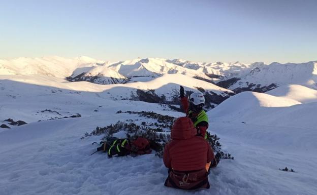 Rescatado un montañero tras sufrir un accidente en Portilla de la Reina