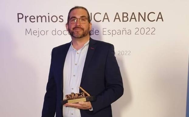 Luis Gutiérrez recibe el premio como mejor profesor de España