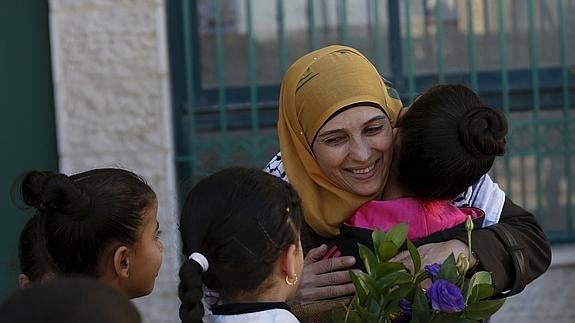 Una palestina, premio a la mejor profesora del mundo