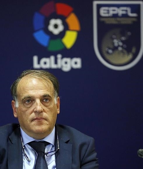 Tebas: «La UEFA podía haber evitado una final española en el sorteo»