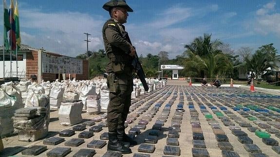 Decomisado en Colombia el mayor cargamento de cocaína de la historia