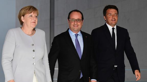 Alemania, Francia e Italia responden al 'Brexit' impulsando la Europa de los 27