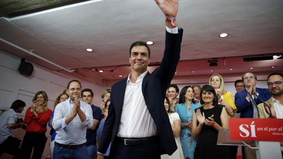 Pedro Sánchez: «Pondré todas mis fuerzas al servicio de la mayoría»