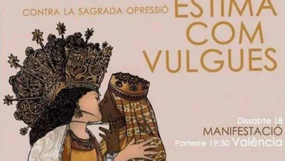 La justicia valenciana archiva una denuncia por un cartel con dos Vírgenes besándose