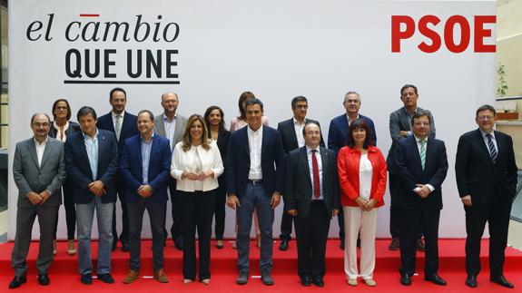 Sánchez se verá con los barones por separado antes del Comité Federal