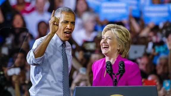 Obama: «Estoy aquí porque creo en Hillary Clinton»