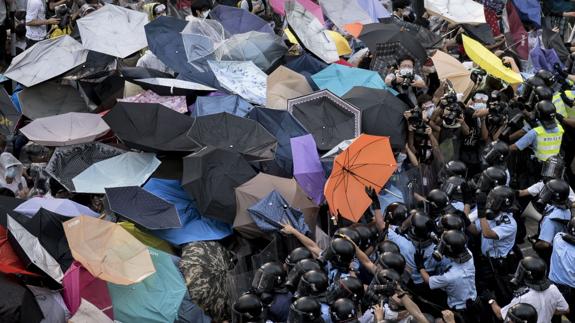 Declarados culpables los impulsores de la 'Revolución de los Paraguas' de Hong Kong