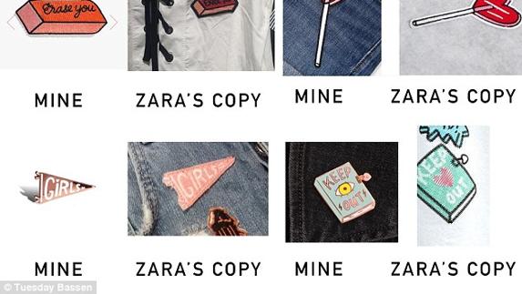 Una ilustradora acusa a Zara de copiar sus diseños