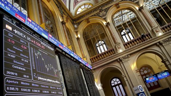 El Ibex pierde fuelle al cierre de la sesión y se instala en los 8.700 puntos