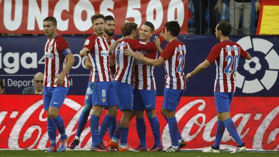 El Atlético se desata en ataque