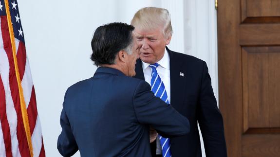 Trump se entrevista con Romney, posible futuro secretario de Estado