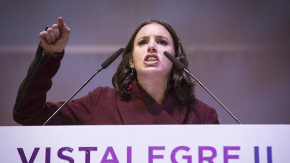 Irene Montero, 'quemando el cielo si es preciso'