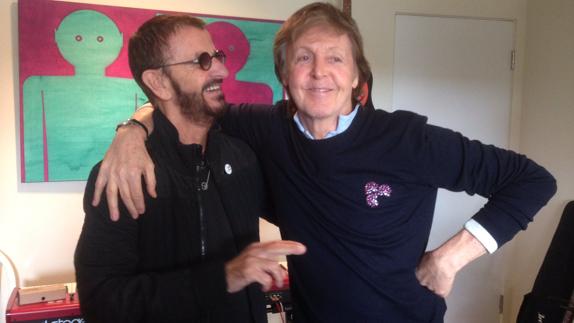 Paul McCartney y Ringo Starr, juntos tras siete años para una sesión de estudio