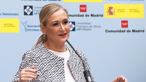 Cifuentes, sobre 'Lezo': «Ha sido el PP el que ha buscado la ayuda de la Justicia»