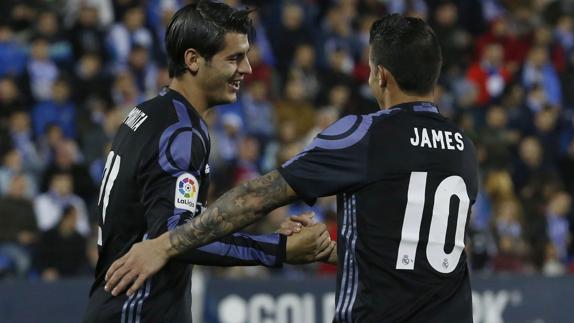Una final diferente para James y Morata
