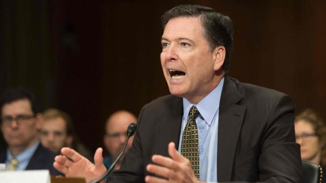 El exdirector del FBI James Comey testificará ante el Senado el 8 de junio