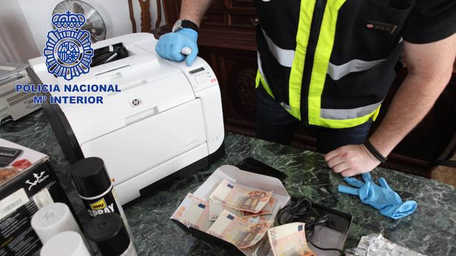 La Policía desmantela la imprenta de billetes falsos más grande de España