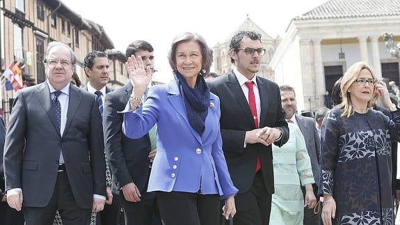 Doña Sofía inaugura Las Edades del Hombre en Toro y disfruta con las piezas de la muestra