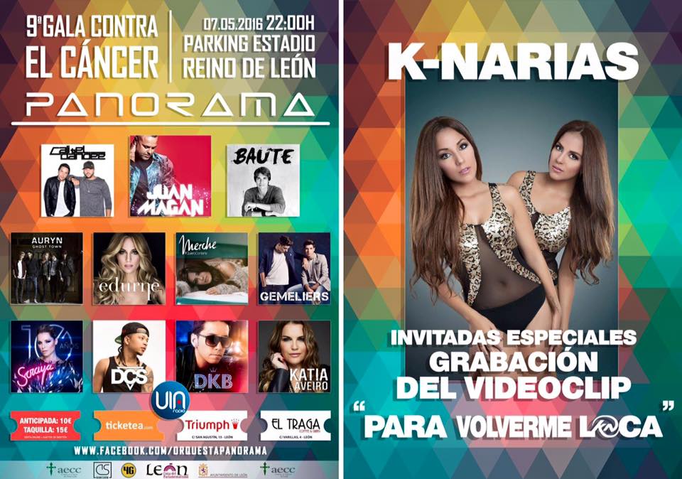 K-Narias se une a la Gala contra el Cáncer de la Orquesta Panorama