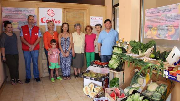 Excedentes solidarios de la huerta, protagonistas en Valencia de Don Juan