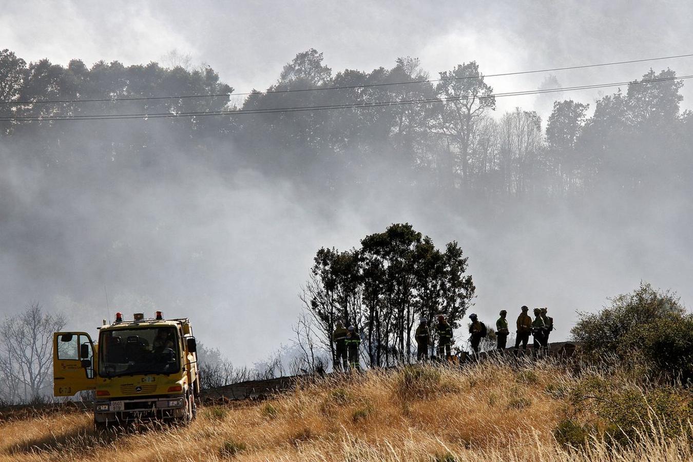 Extinguido el incendio de Santa Olaja de la Acción tras arrasar 21,4 hectáreas de matorral
