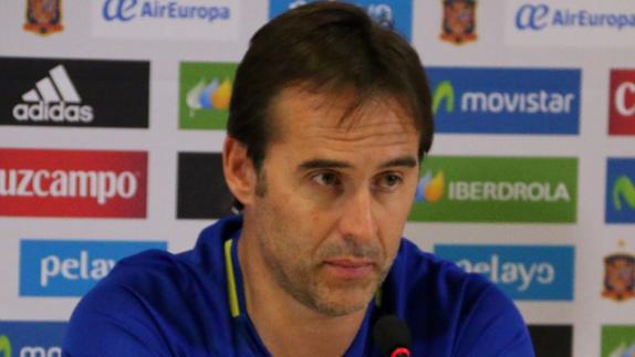 Lopetegui: «Se tiene que notar la ilusión del primer partido»