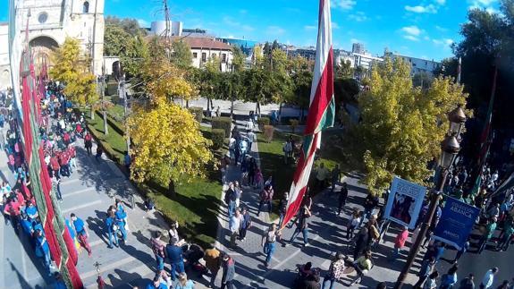 A vista de pendón