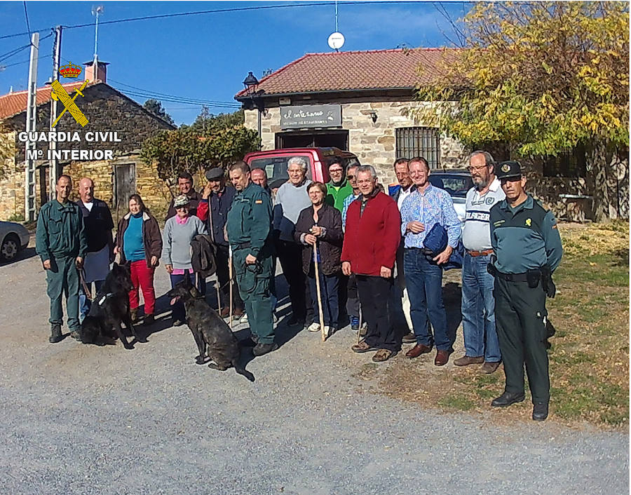 La Guardia Civil localiza y rescata con vida a una mujer desaparecida en Santa Colomba de Somoza