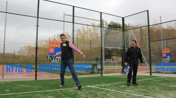 Majo inaugura mejoras por 84.000 euros de inversión en toda el área polideportiva de Hospital de Órbigo