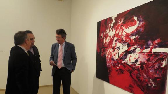 La Diputación de León abre la exposición de Luis Feito formada por 29 pinturas realizadas en los últimos años