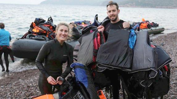 Desde Lesbos hasta la piscina de Navatejera