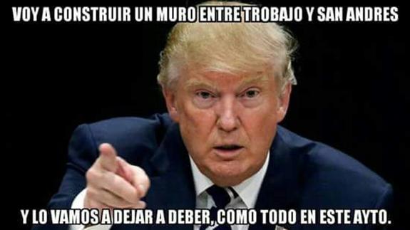 Trump y el muro, a lo leonés