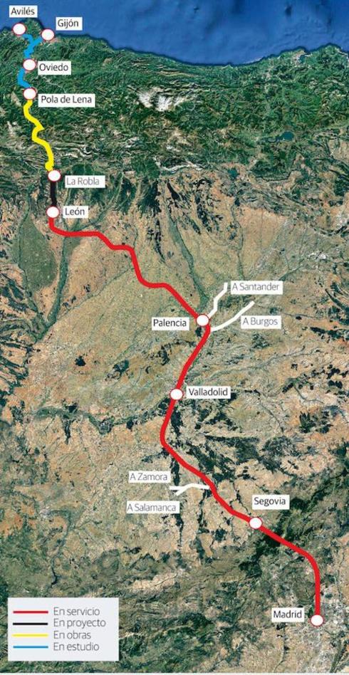 Fomento rescinde el contrato para el diseño del AVE entre León y la variante de Pajares