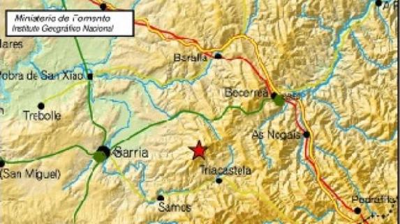 Un terremoto de 3,5 grados de magnitud con epicentro en Triacastela se deja sentir en el Bierzo Oeste
