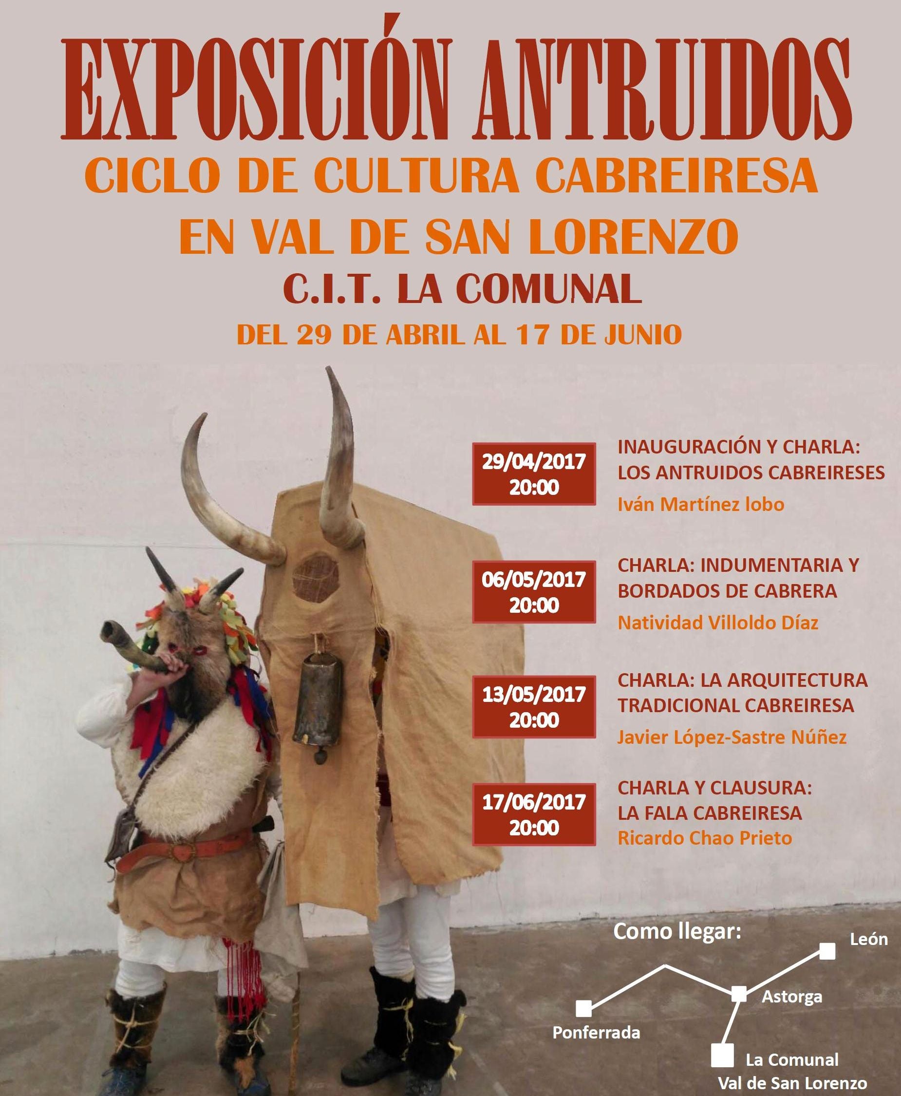 Exposición y ciclo de cultura cabreiresa llega a La Comunal de Val de San Lorenzo