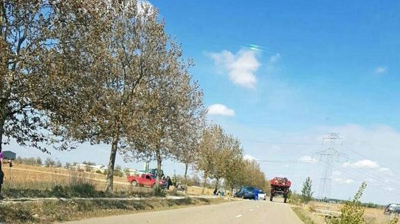 La carretera de Mansilla a El Burgo Ranero registra un accidente de tráfico este sábado