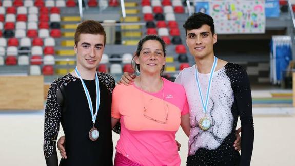 Diego Yáñez, primer clasificado en el campeonato gallego de gimnasia rítmica